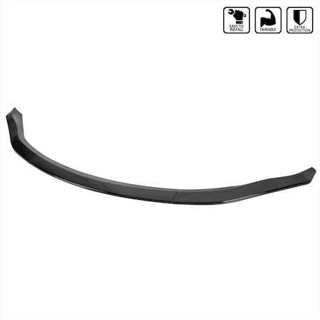 Spec-D Tuning 03-05 Nissan 350Z Front Bumper Lip Glossy Black LPF-350Z03GB-PQ